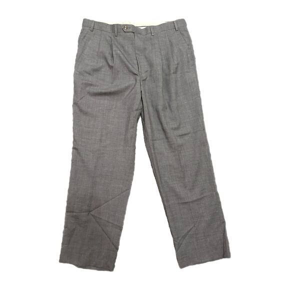 Ralph Lauren Men’s Gray Wool Dress Pants, Size 38x32, Pre-owned - Picture 1 of 4